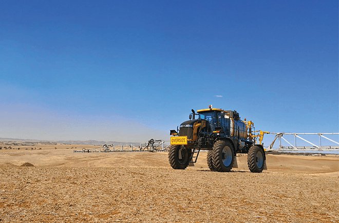 RoGator RG1300C with Pommier boom