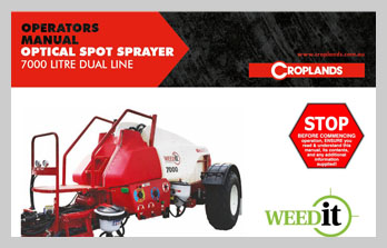 WEEDIT 7000 MANUAL