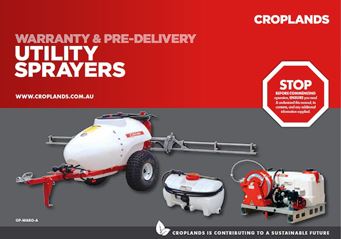 WARRANTY BOOKLET – UTILITY SPRAYER