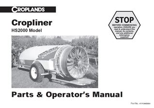 CROPLINER HS2000 (SLIMLINE) MANUAL