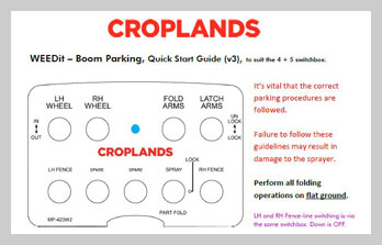 WEED-IT BOOM PARKING QUICK START GUIDE V3