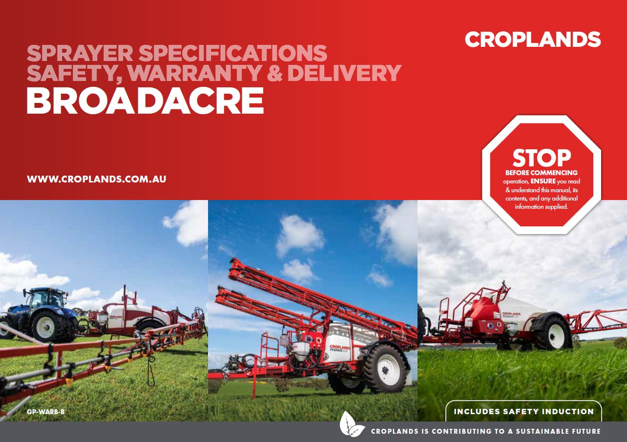WARRANTY SSWD BOOKLET – BROADACRE