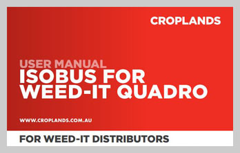 WEED-IT QUADRO, ISOBUS USER MANUAL