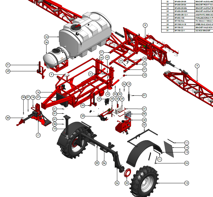 BT3000-RRP – ROBOT READY PINTO 3000L HIGH CLEARANCE 24M BOOM OVERVIEW